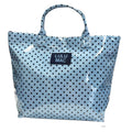 LM-BG-1003 Tote Bag Light Blue/Navy Dot