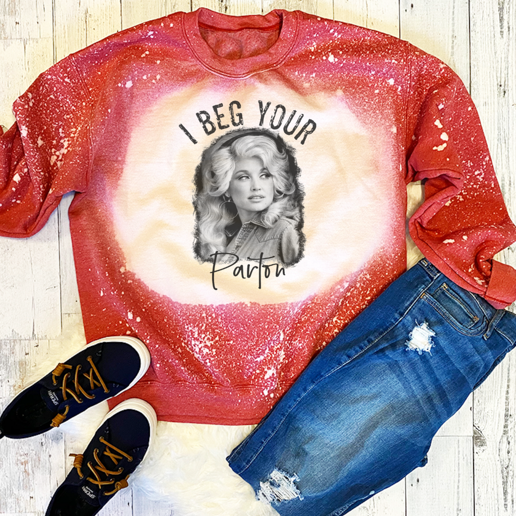 I Beg Your Paton Dolly Graphic  Sweatshirt