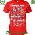8 years in a row KC Chiefs AFC West Division Champions t-shirt