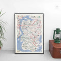 GOODFELLAS Movie Quote MAP Art Print Poster Mafia 90s Gangster Mob Crime 70s / 80s New York Mobster Dad Brooklyn...