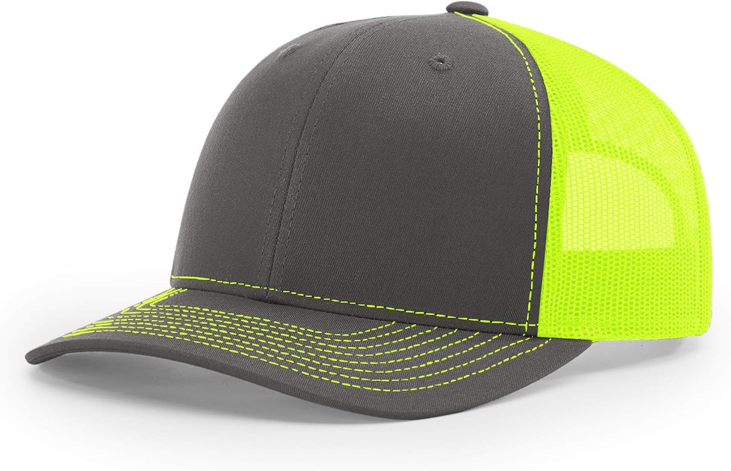 Richardson 112P Patterned Snapback Trucker Hat - Custom Leather Patch Hat | No Minimals | Volume Tiered Pricing
