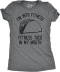 Womens Fitness Taco Funny Gym T Shirt Cool Humor Graphic Muscle Tee for Ladies