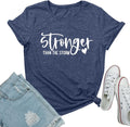 Women Cute Graphic Stronger Tee Shirts