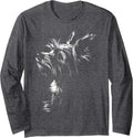Cute Yorkie Dog Art Yorkshire Terrier Dog Lovers Yorkie Moms Long Sleeve T-Shirt
