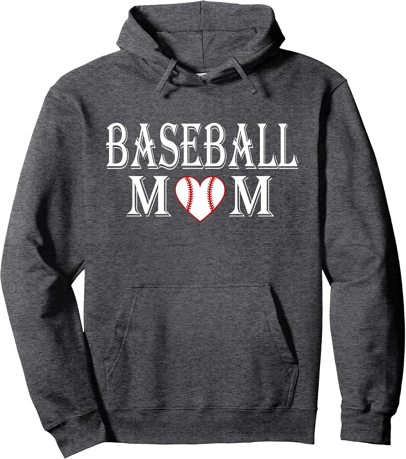 Baseball Mom Graphic Hoodie Sweatshirt For Sport Moms Pullover Hoodie
