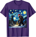 Sasquatch Christmas Van Gogh Starry Night Art