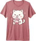 Kawaii Cat Boba Japanese cute aesthetic Anime Girl