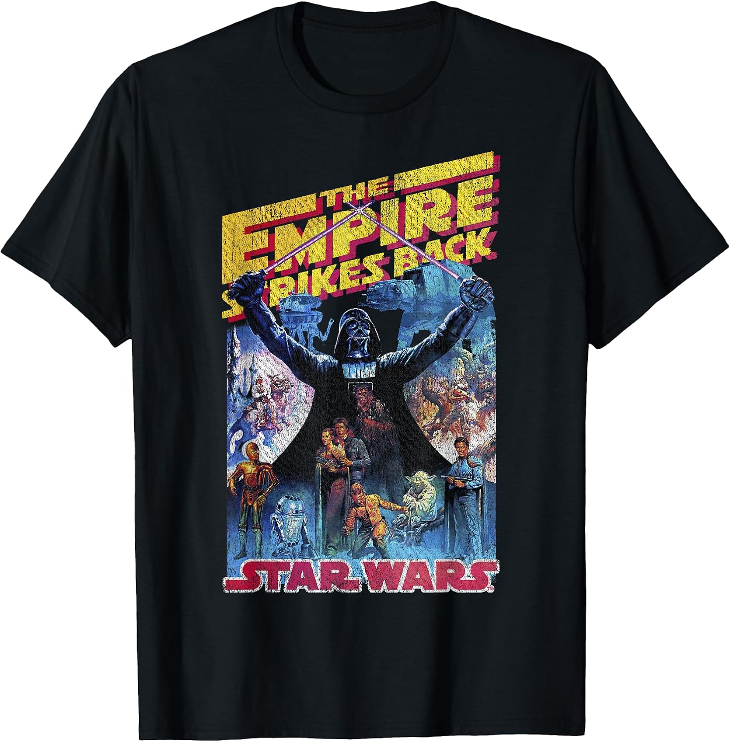 Empire Strikes Back Retro Poster T-Shirt