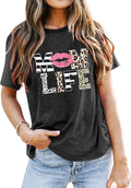 in My Mom Era Shirt Women: Mama T Shirt Mom Life Tops Funny Mama Letter Print Casual Mothers Day Tee Shirts