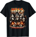 Hiss Cat Rock Parody Funny Retro Feline Music Lover Humor T-Shirt