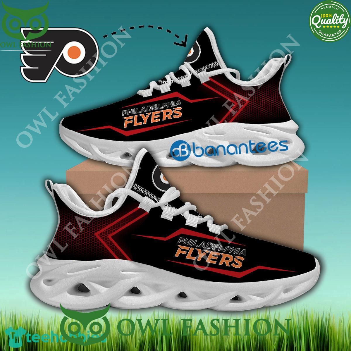 Philadelphia Flyers Ice Hockey team Sneaker Motivate Max Soul Shoes