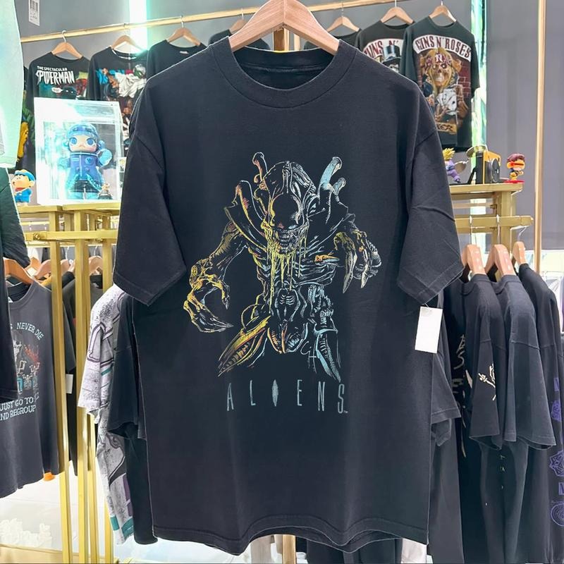 90S Aliens Promo Rare Black Tshirt Unisex Shirt Gift for him, Gift for her, Gift for fan Casual Classic Hoodie, Sweatshirt