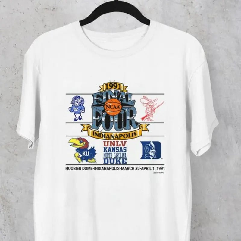 90s 80s Vintage 1991's Final Four Indianapolis T-Shirt Hoodie, Sweatshirt | RetroVerseTees.com