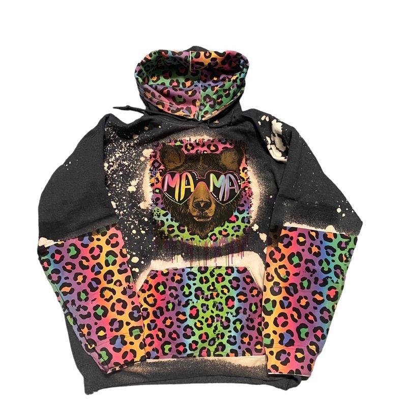 90s Neon Mama Bear Hoodie T-Shirts, Sweatshirt | RetroVerseTees.com