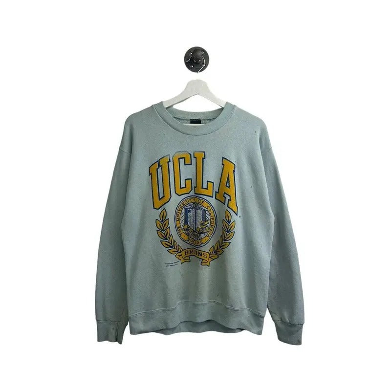 Vintage 80s/90s UCLA Bruins Collegiate Crest Front & Back Sweatshirt Size Large T-Shirts, Hoodie | RetroVerseTees.com