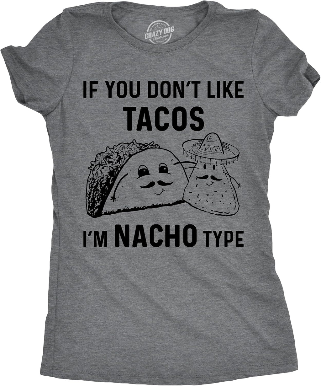 Womens Tacos Shirts Funny Mexican Tees with Tacos and Cervezas Cool Vintage Graphic Tees with Cute Sayings