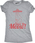 Womens Cinco De Meow T Shirt Funny Cat May 5 Mexico Sombrero Tequila Tee