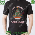 Ramen Have an Umami Christmas Tree Black Ugly Sweater