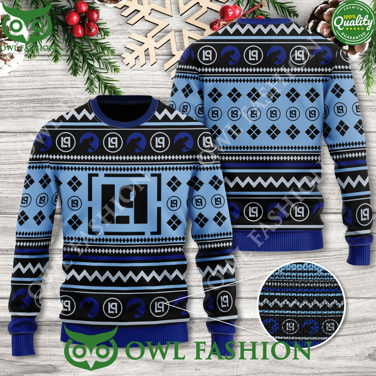 Linkin Park American Rock Music Band 3D Ugly Sweater