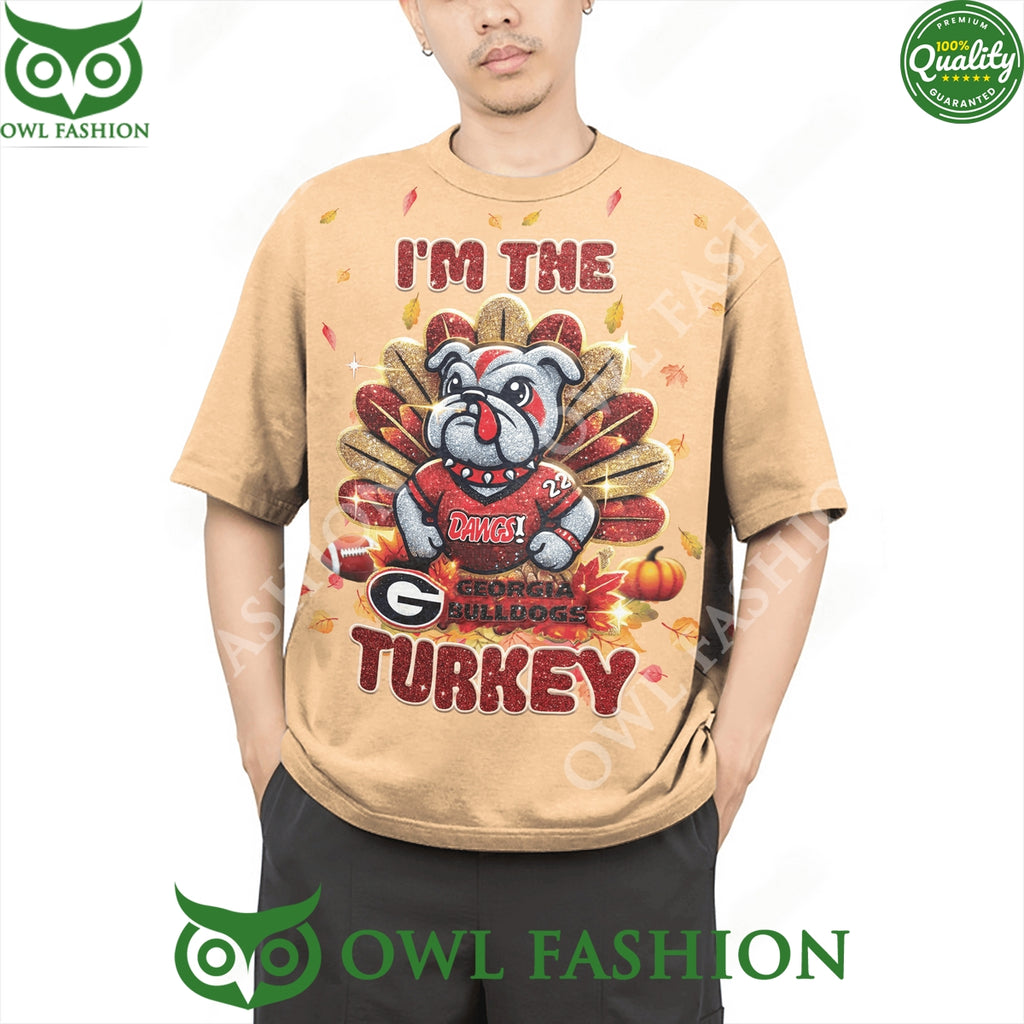Georgia Bulldogs I’m The Turkey Dawgs Red 2D t Shirt