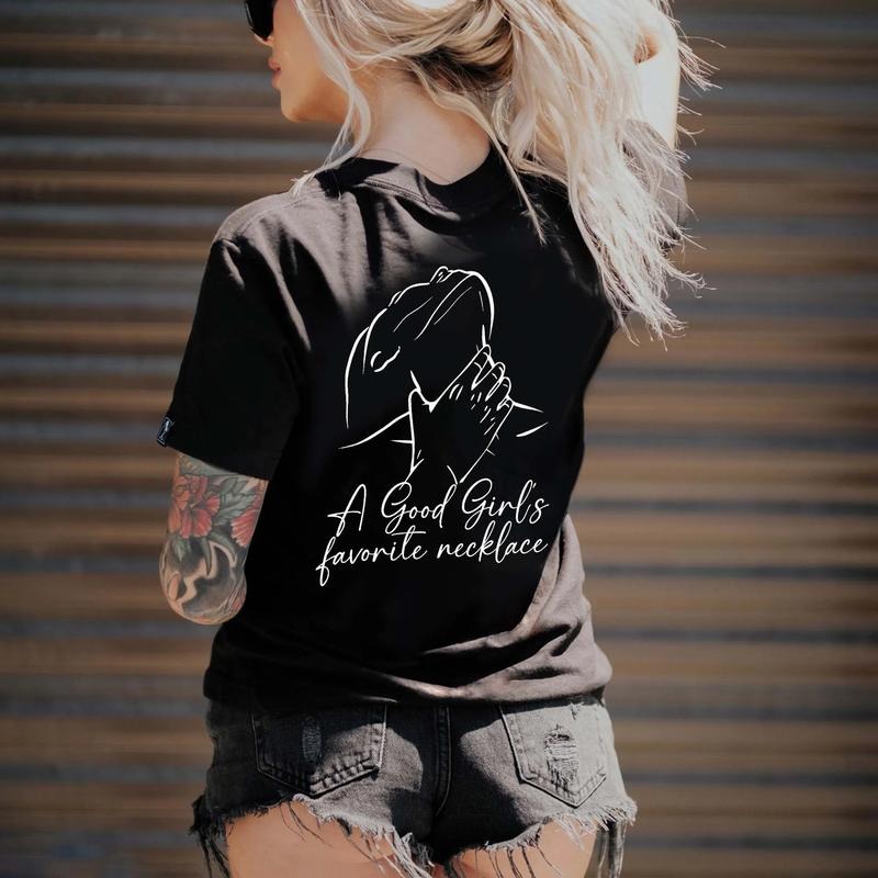 A Good Girl's Favorite Necklace Printed Men's & women T-shirt Hoodie, Sweatshirt | RetroVerseTees.com