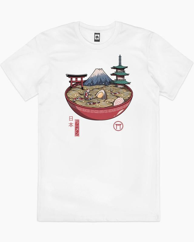A JAPANESE RAMEN T-SHIRT, Men Summer Fashion Cotton, Cotton Menswear, S to 3XL Soft Top Hoodie, Sweatshirt