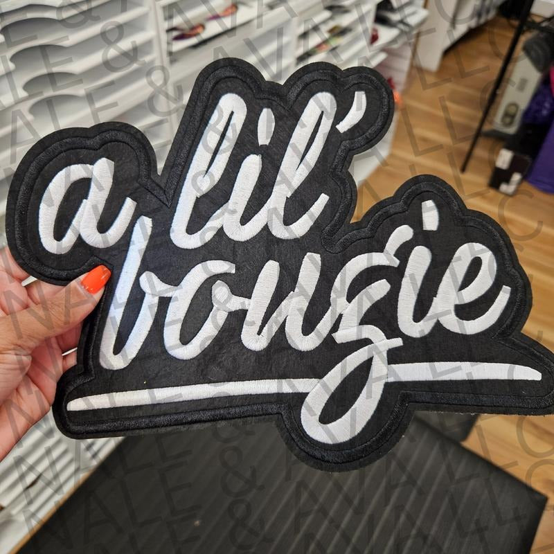 A Lil Bougie Embroidered Patch T-Shirts, Hoodie, Sweatshirt | RetroVerseTees.com