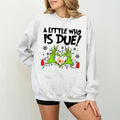 A Little Who Is Due Christmas Baby Announcement Sweatshirt, Pregnant Christmas Sweatshirt, Merry And Pregnant Sweatshirt,...
