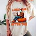 A Real Man Will Chase After You Shirt, Scary Movies Tee, Halloween Character Tee, Unisex Short Sleeve Tee Shirt, Casual...