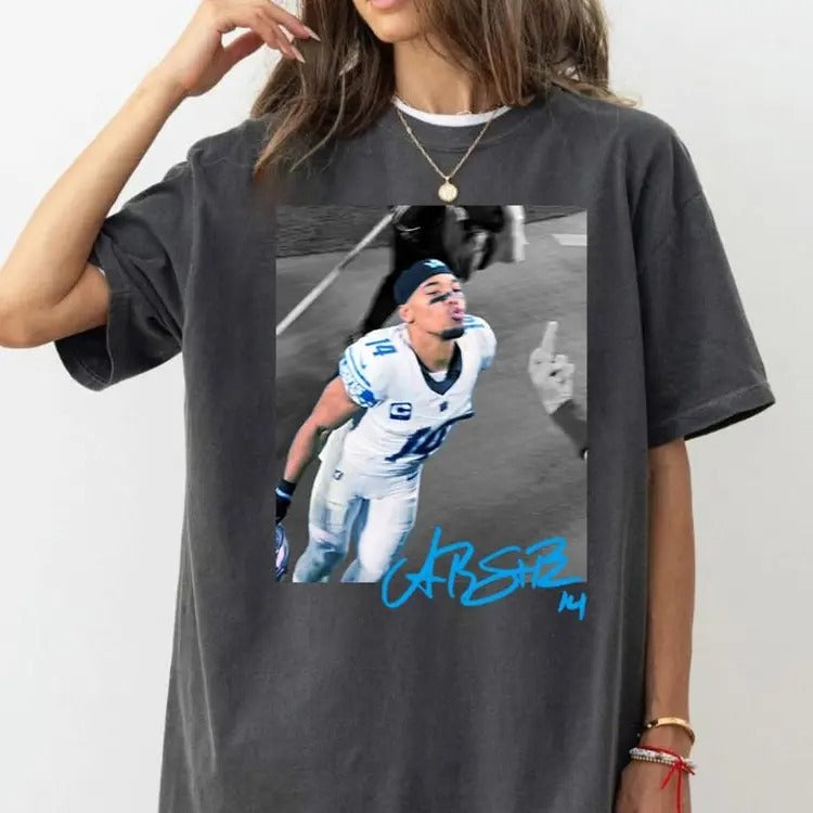 A.m.o.n-R.a St Brown Funny Meme With Green Bay Fan Shirt, Detroit Football Retro TShirt, Game Day Shirt, Football Retro...