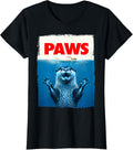 Paws Otter Funny Otter Lover Gifts for Men Women Kid Teen T-Shirt