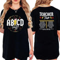 ABCD Teacher Back To School Unisex T-Shirt, End of School Year Shirt, Trendy t shirt, Kindergarten Teacher Shirt Comfort...