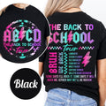 ABCD Teacher Tour Shirts, Back to School Shirt for Teachers, First Day Of School Teacher Shirt, Teacher Gift, Teacher...