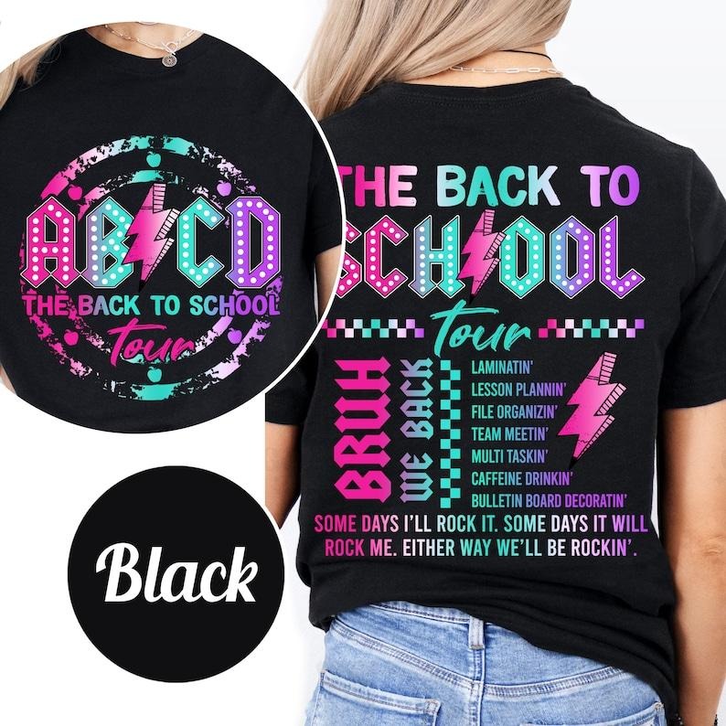 ABCD Teacher Tour Shirts, Back to School Shirt for Teachers, First Day Of School Teacher Shirt, Teacher Gift, Teacher...