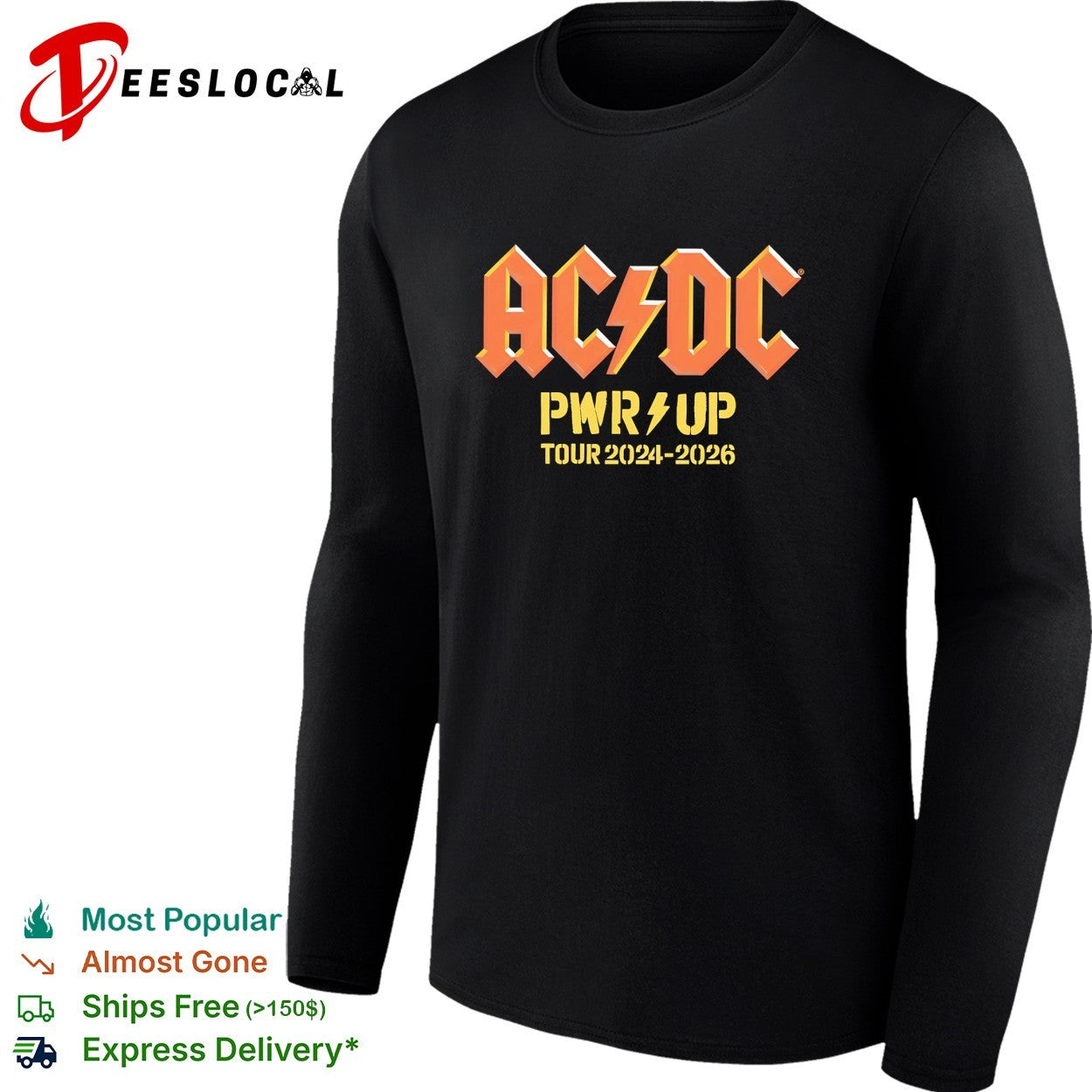 ACDC PWR UP Tour 2024 2026 shirt