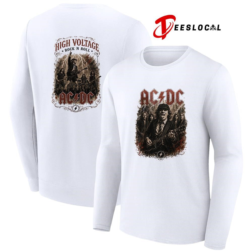 ACDC high voltage rock n roll graphic shirt