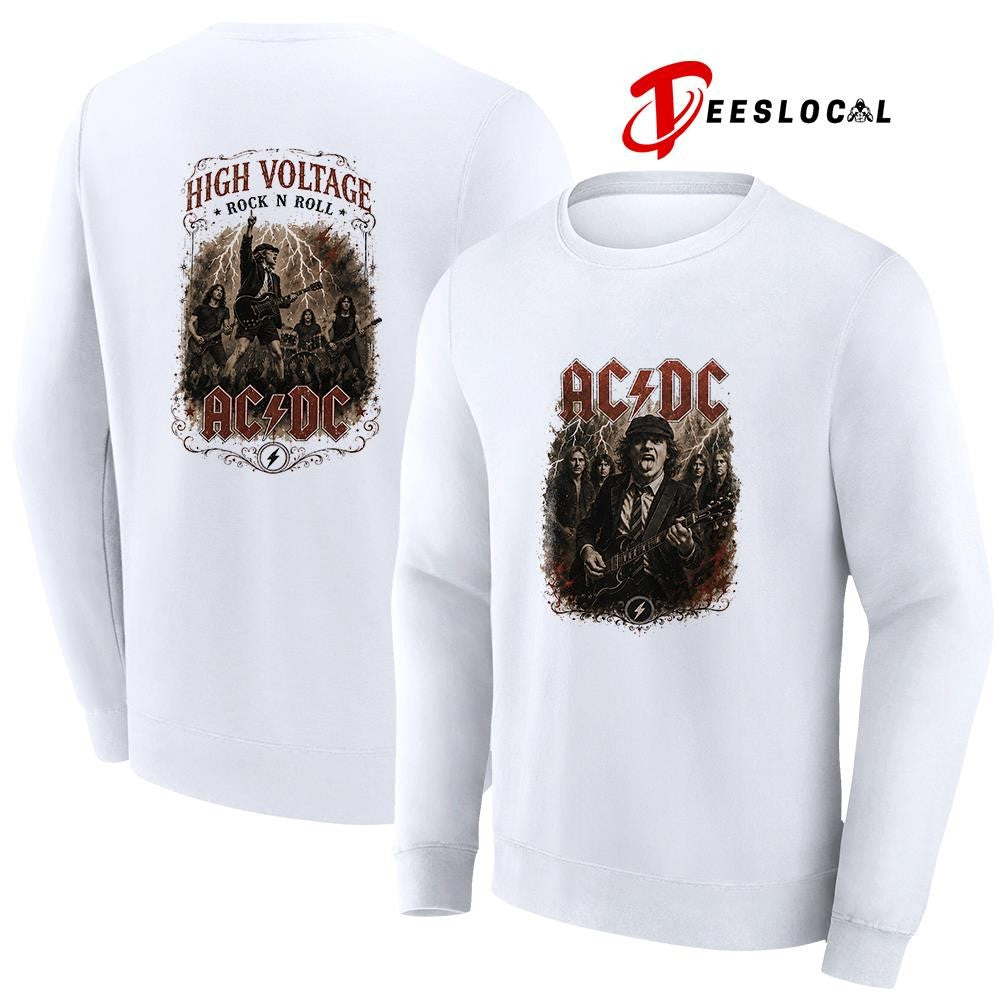 ACDC high voltage rock n roll graphic shirt