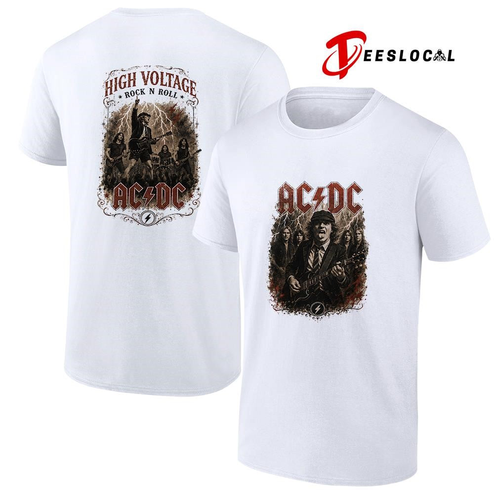 ACDC high voltage rock n roll graphic shirt