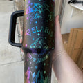 ACOTAR 40oz Engraved Tumbler with "VELARIS" and "CITY OF STARLIGHT" Design, Black Finish, Ideal for Coffee, Tea, and...