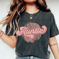 AUNTIE CHEETAH SHIRT  (COMFORT COLORS T-SHRIT, CAUSAL SHIRT UNISEX, AUNT CLOTHING, GRAPHIC APPAREL) Cotton Fabric Hoodie,...