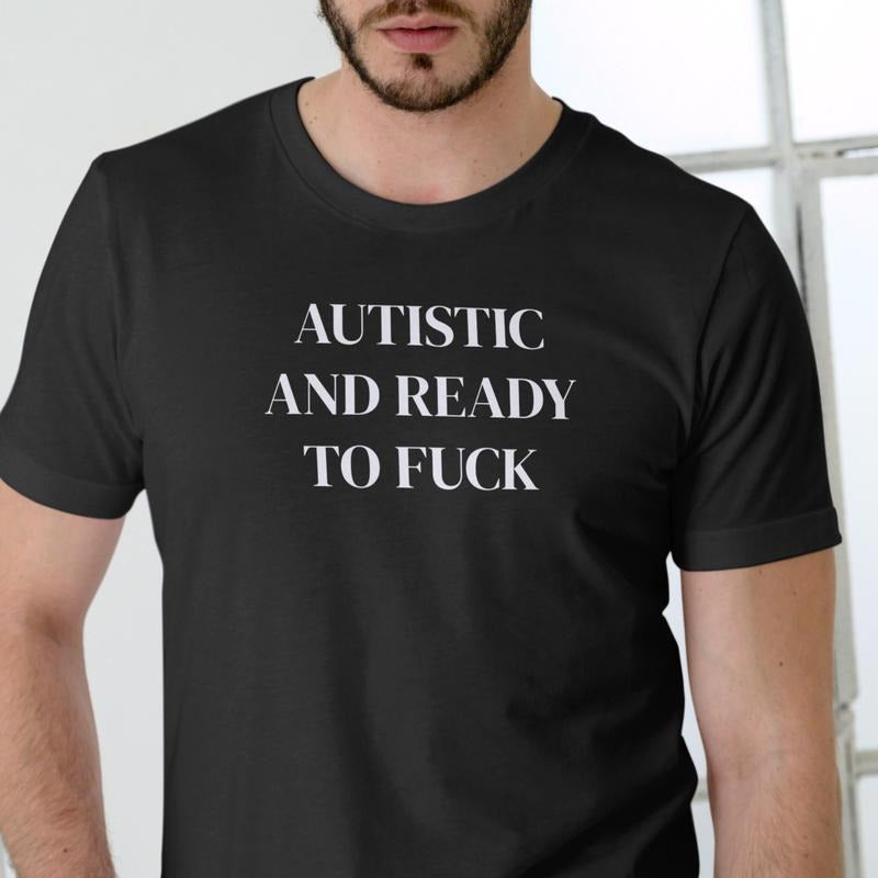 AUTISTIC Funny T Shirt, Unisex, Cotton Hoodie, Sweatshirt | RetroVerseTees.com
