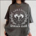 Abraxos Garden Club Shirt, Fantasy Dragon Tee, Bookish Aesthetic Shirt, Throne of Glass Fan Gift, Mystical Creature...