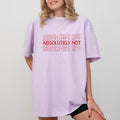 Absolutely Not Tee, Immediately No Graphic T-shirt,  Funny Saying Unhinged Shirt, Basic Letter Printed Funny Tee, Funny...