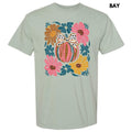 Abstract Flowers & Pumpkin Comfort Colors T-Shirt 'NLB' Hoodie, Sweatshirt | RetroVerseTees.com
