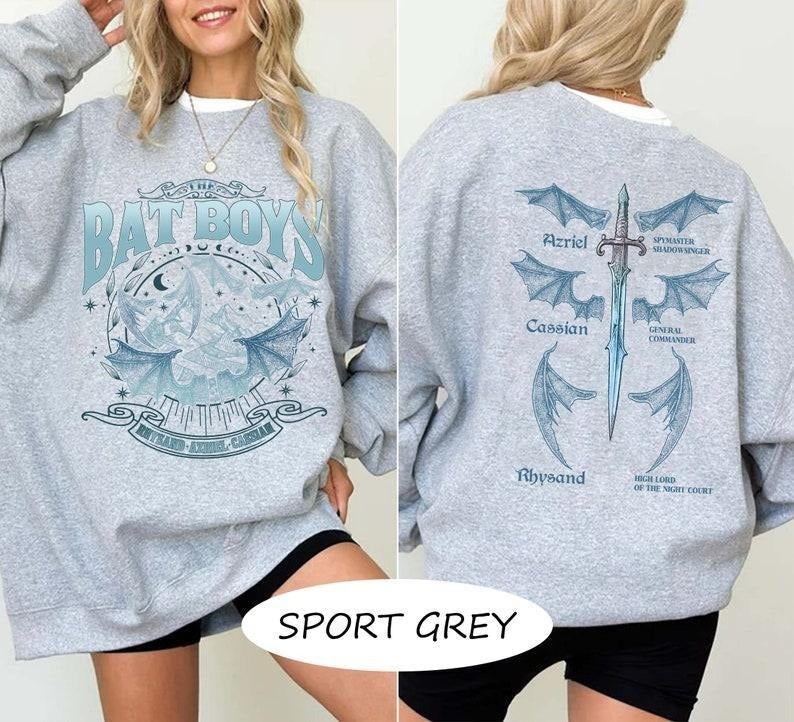 Acotar Double-sided Bat Boys Comfort Colors T-Shirt for Women Top Bat Boys Tee Bat Boy Fan Shirt Night Court Illyrians...