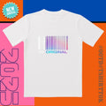 Pre-Order Alert! 'BE ORIGINAL' Barcode Tee |   White Base & Rainbow Noise |   Trendy All-Day Style for...