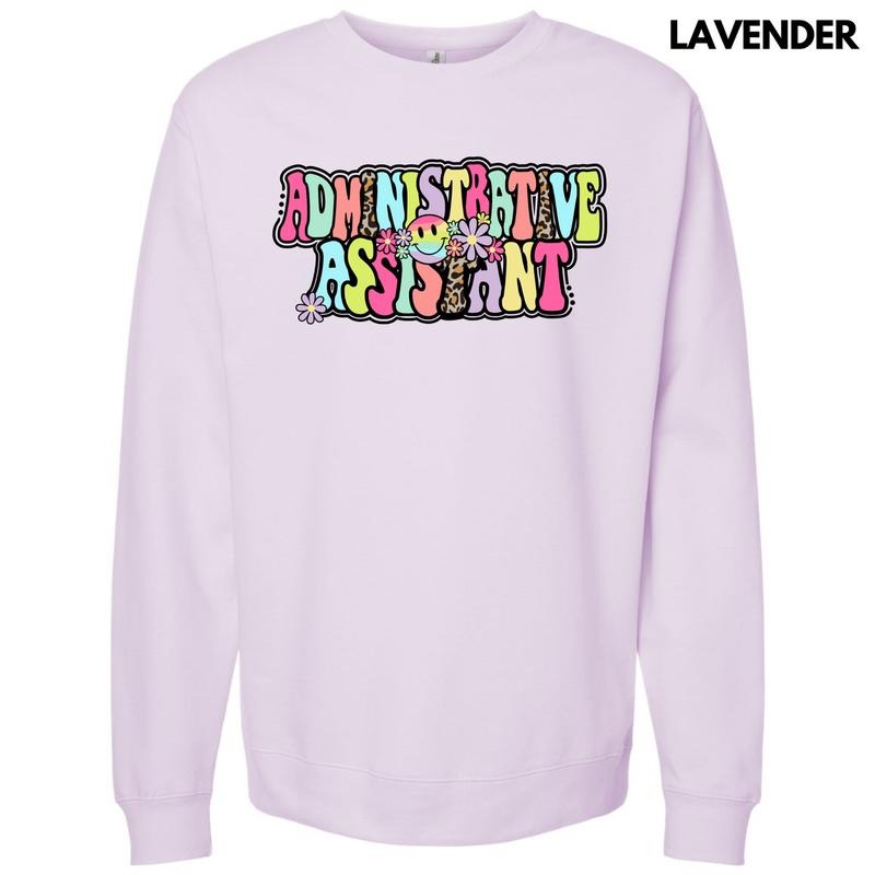 Administrative Assistant Groovy Sweatshirt 'NLB' T-Shirts, Hoodie | RetroVerseTees.com