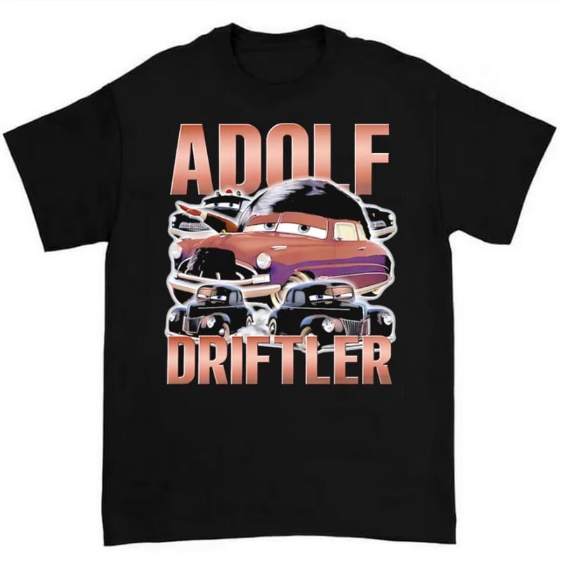 Adolf Driftler Cartoon T Shirt Bold and Quirky Design for Animation Fans Hoodie, Sweatshirt | RetroVerseTees.com