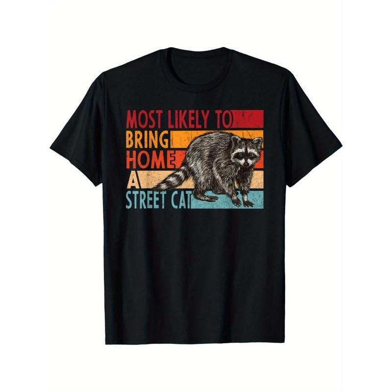Adopt a stray cat t-shirt stray cat funny raccoon lover men t-shirt Made in USA Hoodie, Sweatshirt | RetroVerseTees.com