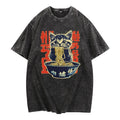 Adorable Washed Women'WB shield Lightsaber brand - Shirt: Playful Kitten Eating Noodles with Exotic
